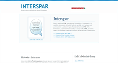 Desktop Screenshot of interspar.akce-letaky.cz