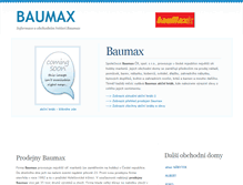 Tablet Screenshot of baumax.akce-letaky.cz